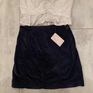 NWT Free People corduroy skirt